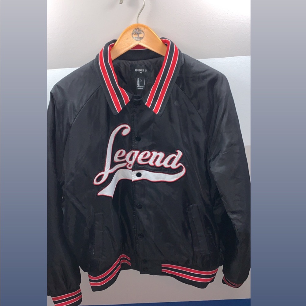 A Forever 21 Legend Bomber Jacket